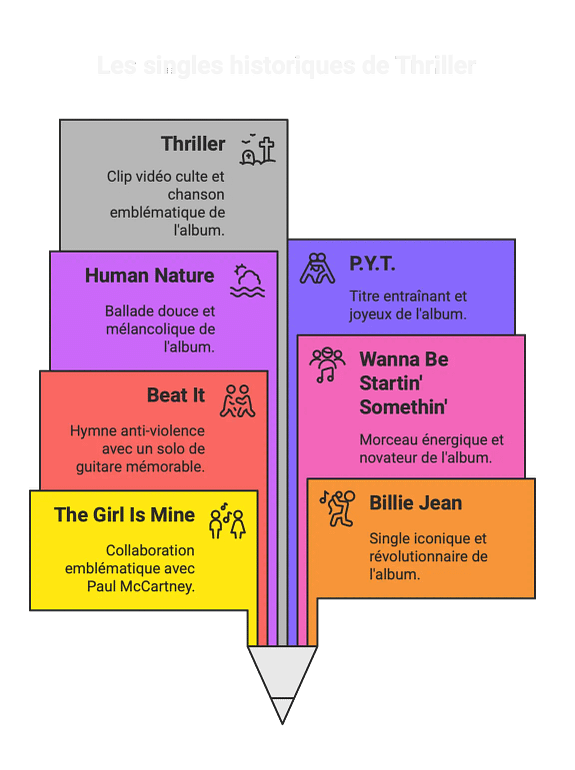 thriller michael jackson album collection tubes visual selection